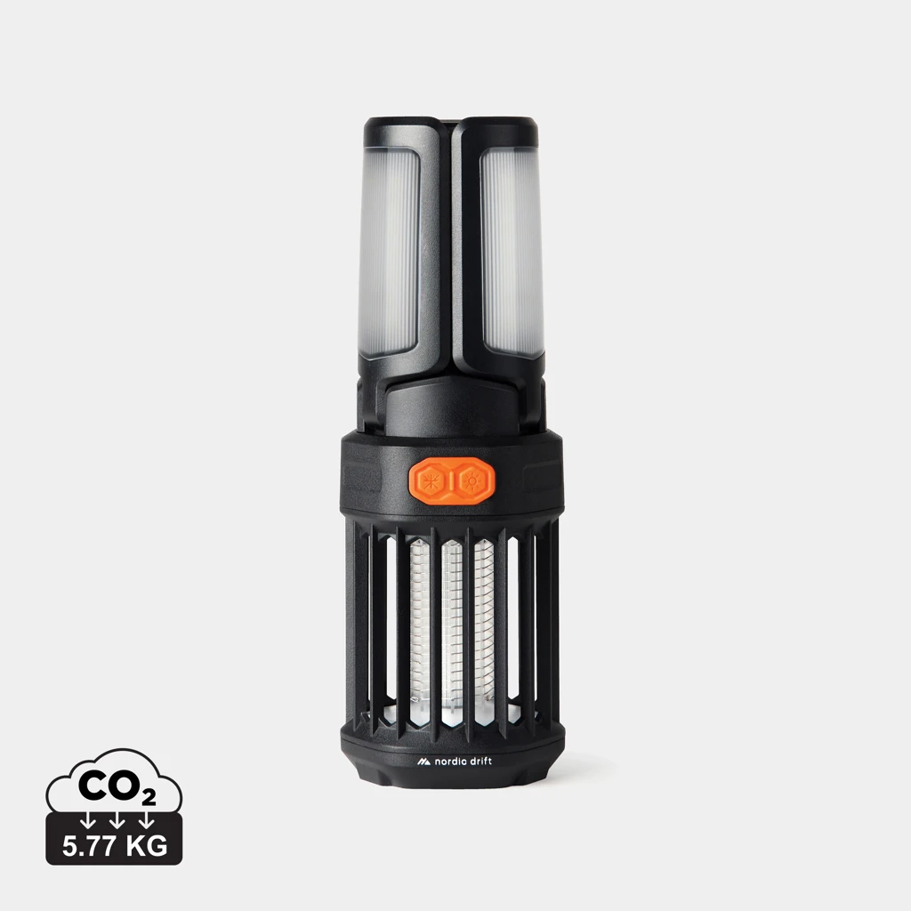 Nordic Drift Titan tragbare Campinglampe mit Mückenschutz, schwarz
