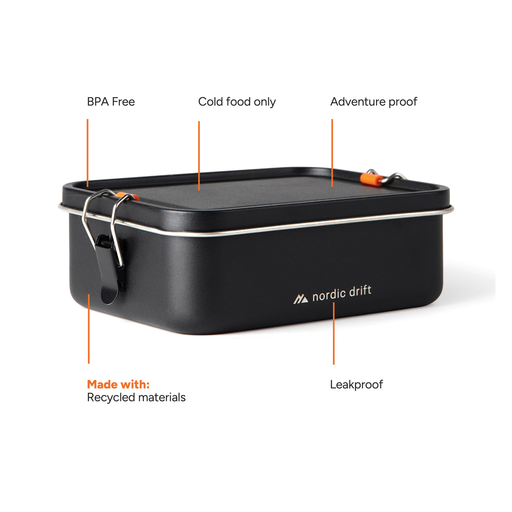 Nordic Drift Trail RCS Adventure Lunchbox 1200ml, schwarz