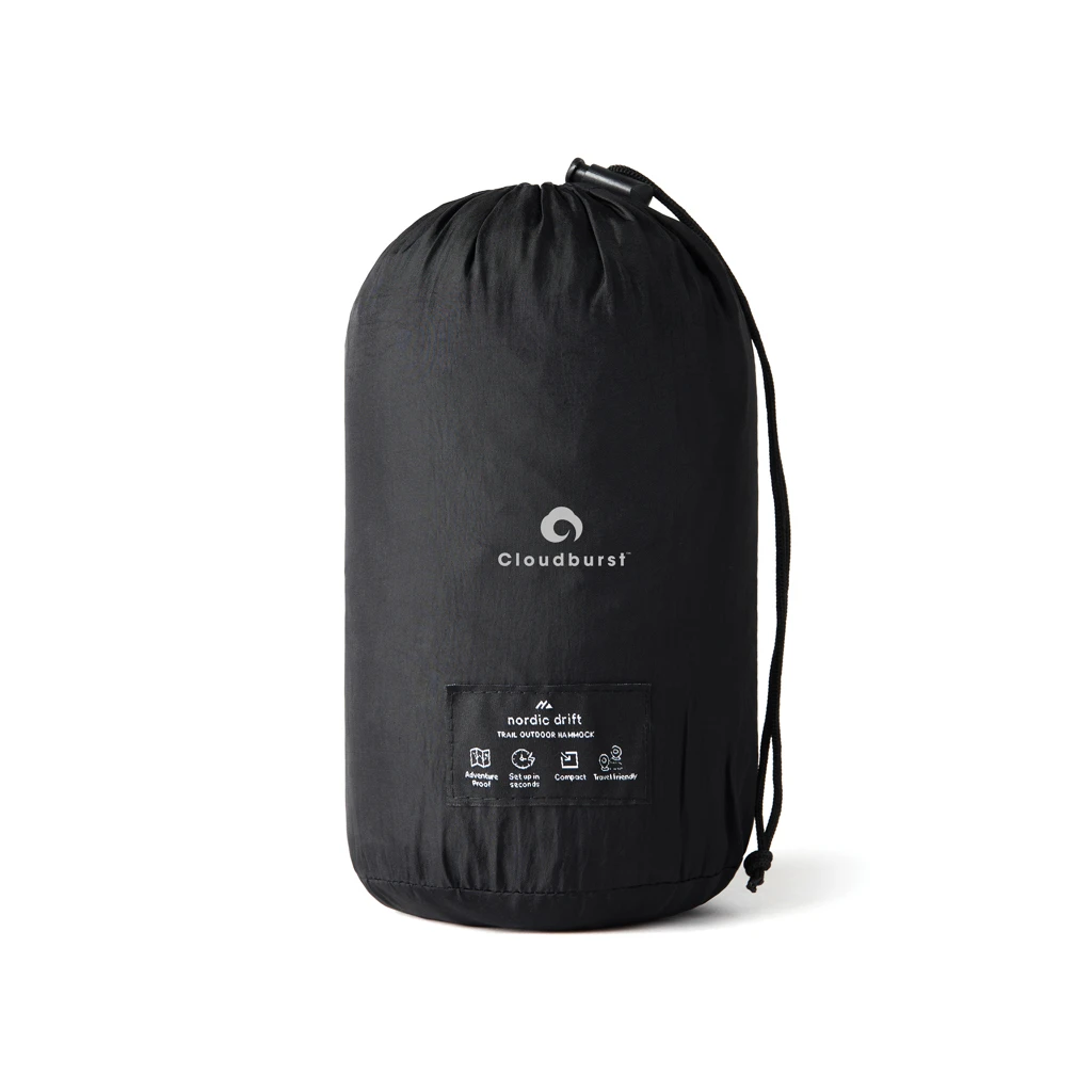 Nordic Drift GRS Trail Outdoor-Hängematte, schwarz