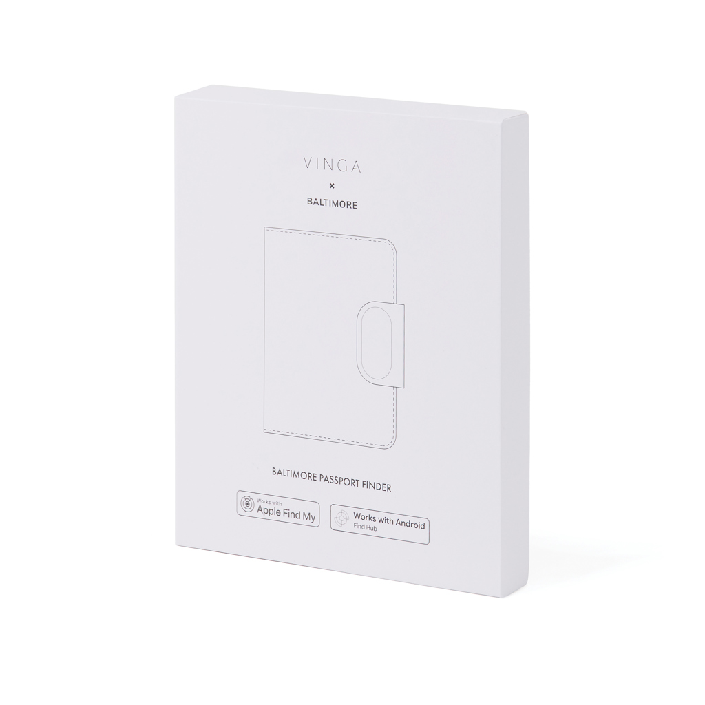 VINGA Baltimore RCS Passport Cover mit Dual-Finder, schwarz