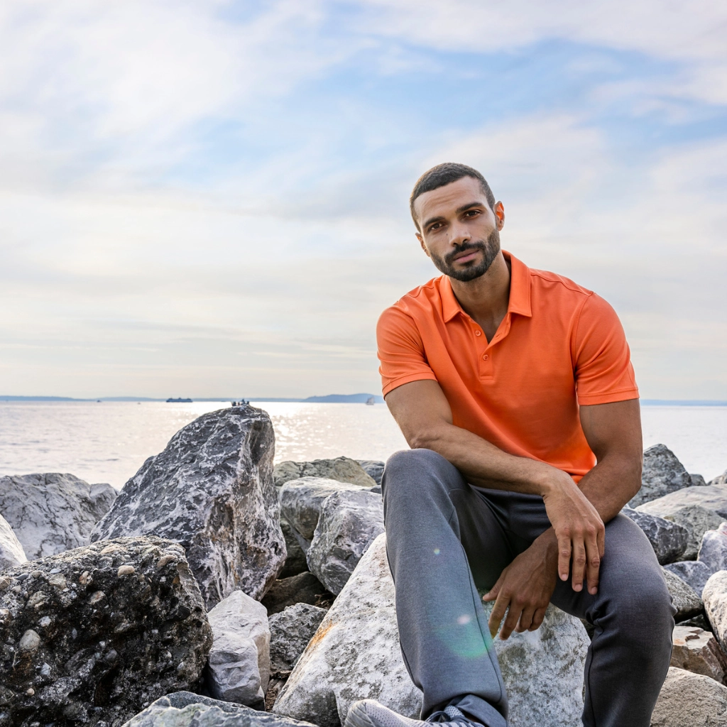 Oceanside Stretch Polo Men