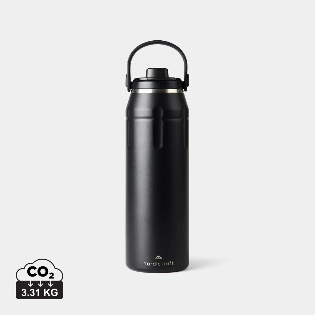 Nordic Drift trail Isolierte RCS Sportflasche 940ml, schwarz