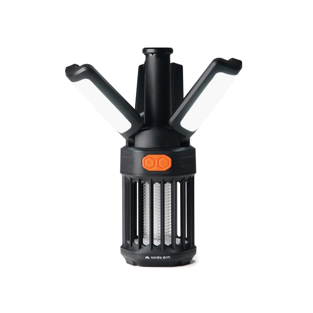 Nordic Drift Titan tragbare Campinglampe mit Mückenschutz, schwarz
