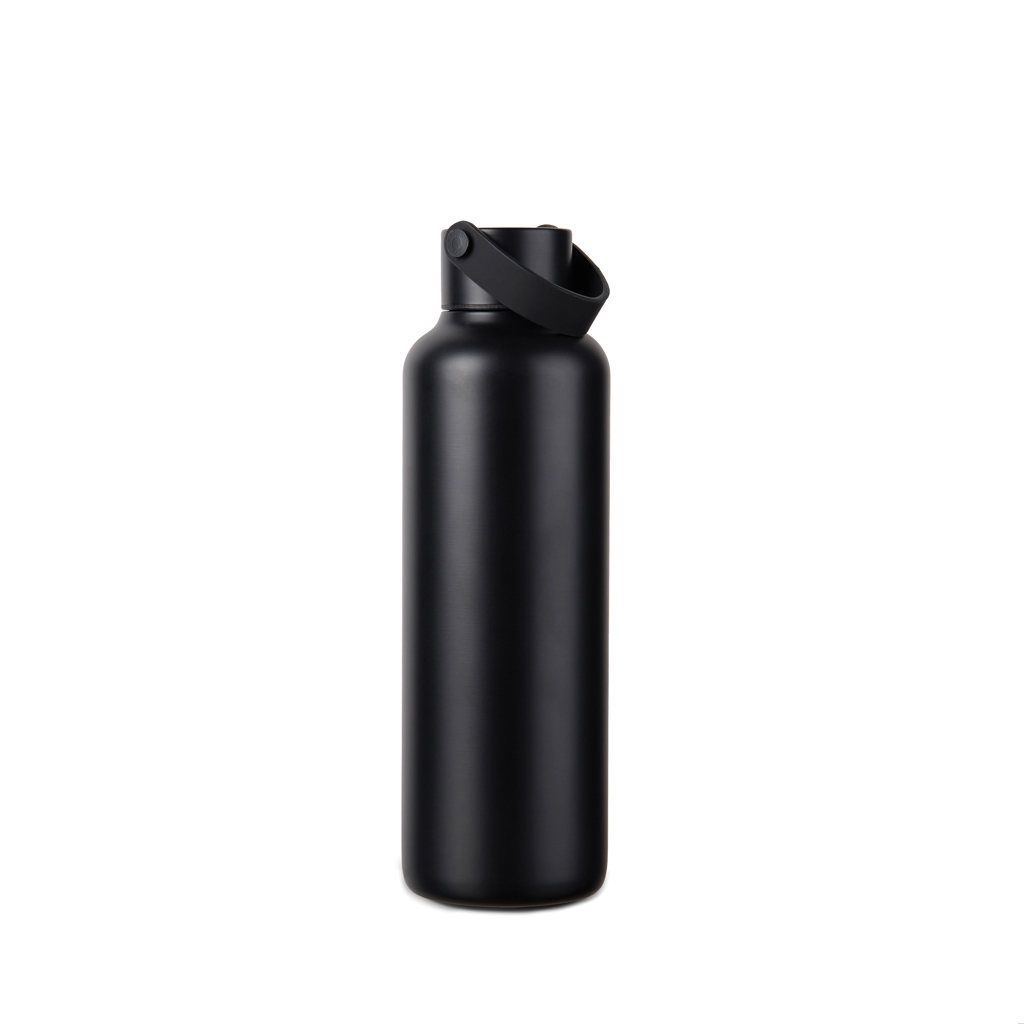 VINGA Baltimore RCS recyc. Edelstahlflasche 600ml, schwarz
