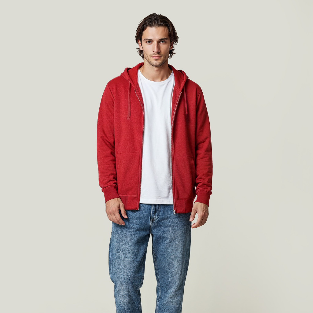 Pullover mit Reißverschluss (OCS-RCS) Regular Fit Unisex