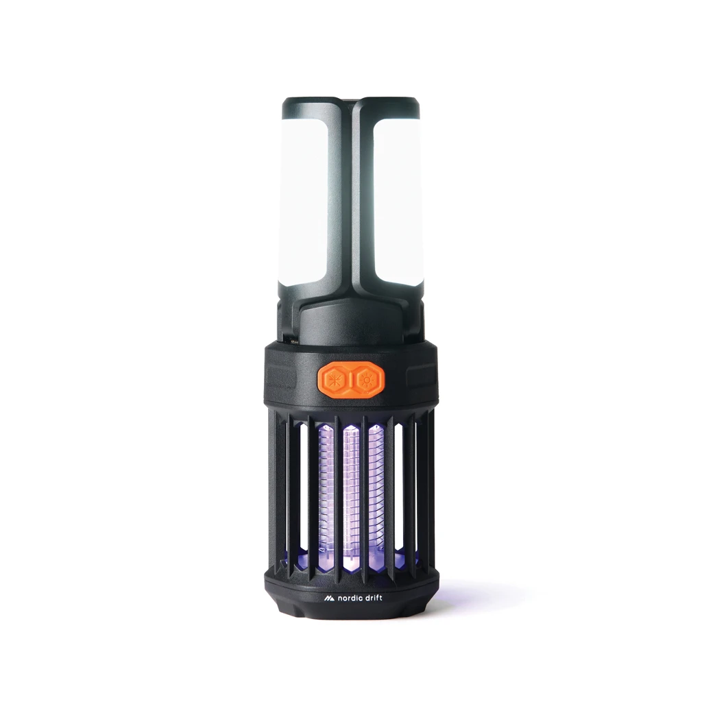 Nordic Drift Titan tragbare Campinglampe mit Mückenschutz, schwarz